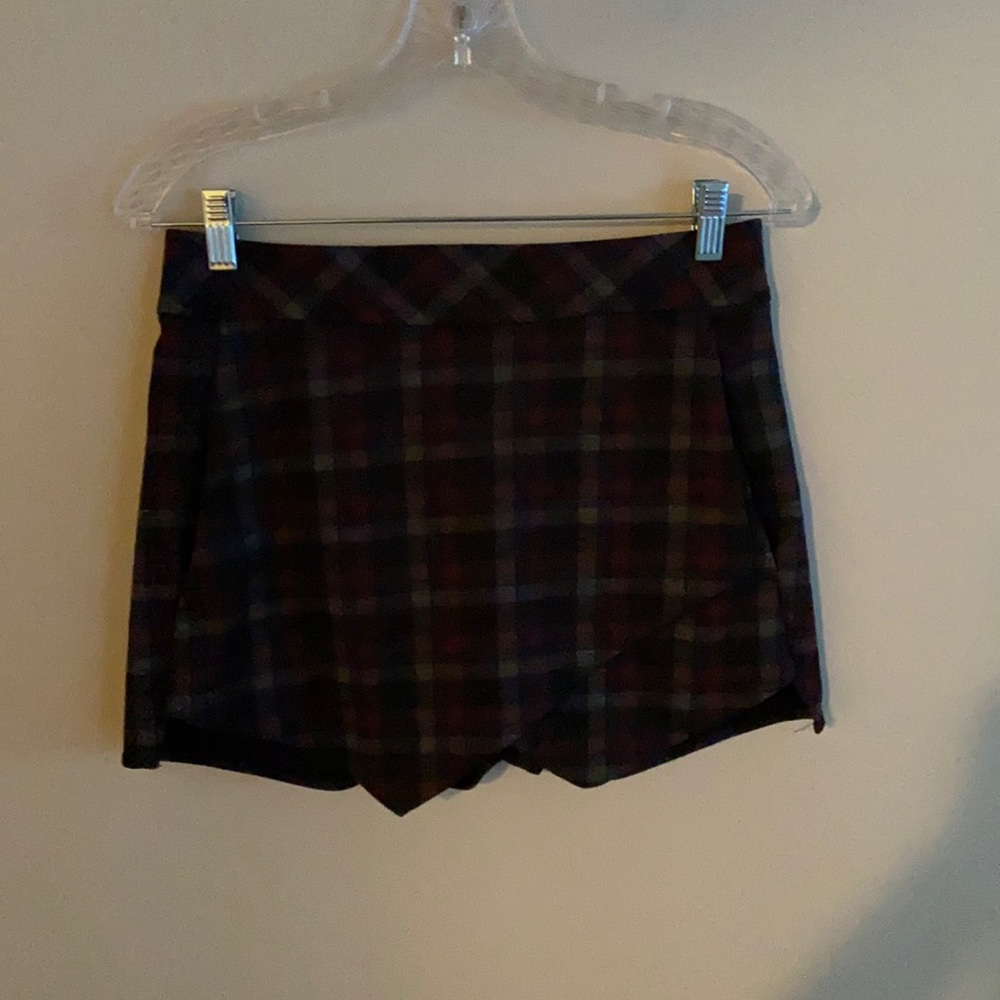 Plaid Aqua Skort